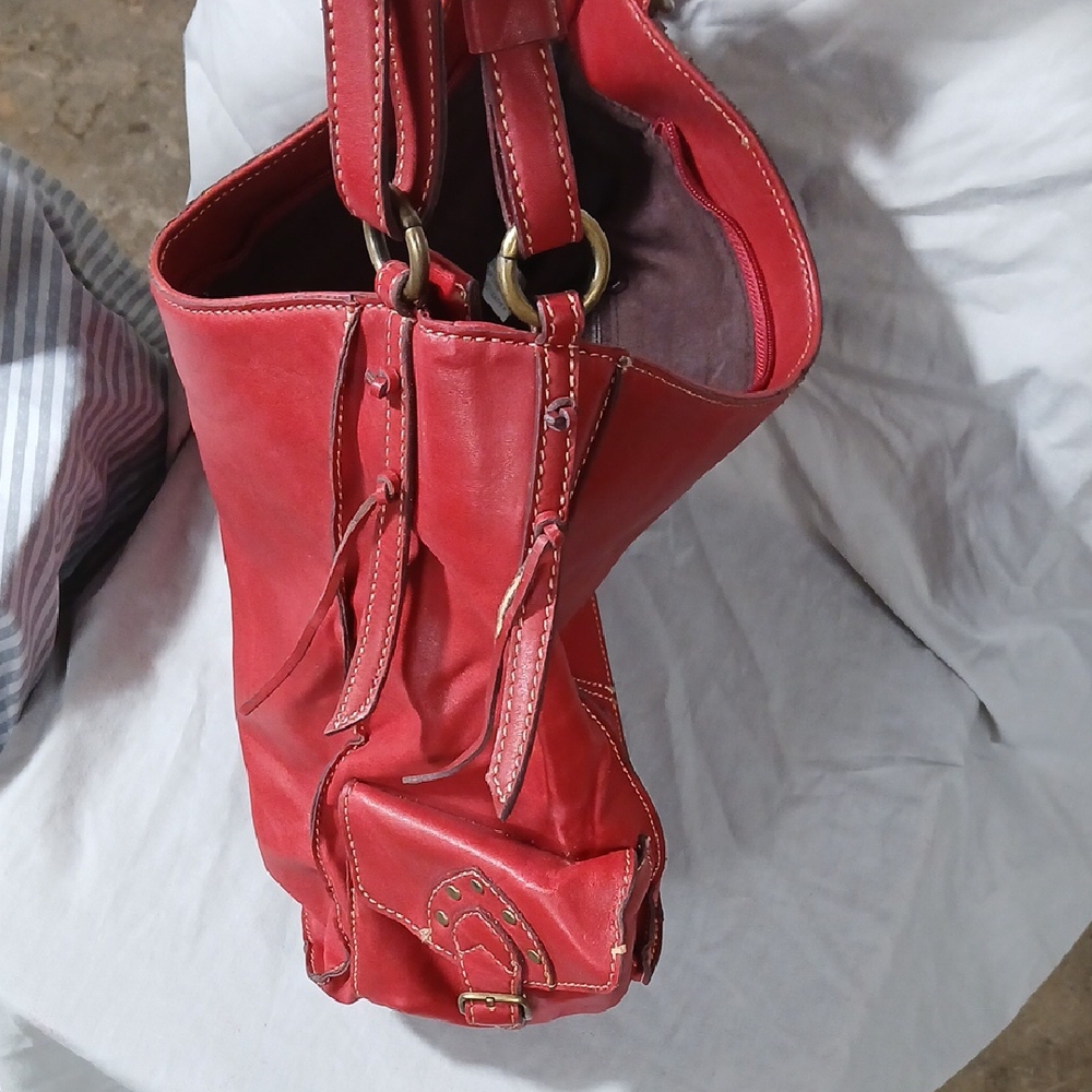 emilie m. Red Leather Purse - Picture 5 of 7